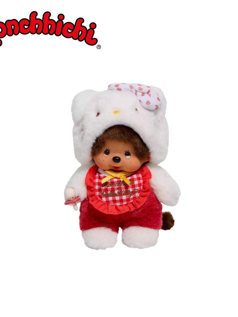 Monchhichi x Hello Kitty Plush Doll NWT
